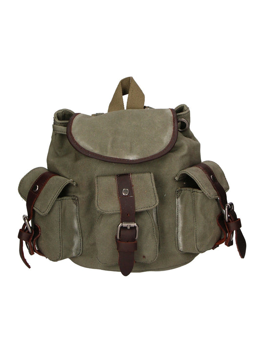 Zaino unisex in Canvas e pelle | Gave Lux | GLX22ZG300623FBG-VERDE_GREEN