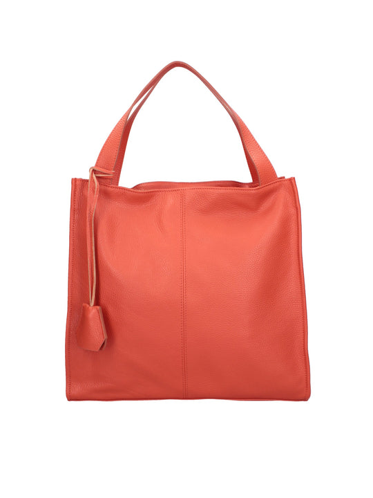 Borsa a spalla da Donna in Vera Pelle | Gave Lux | GLX22331223FBG-D35_PAPAYA