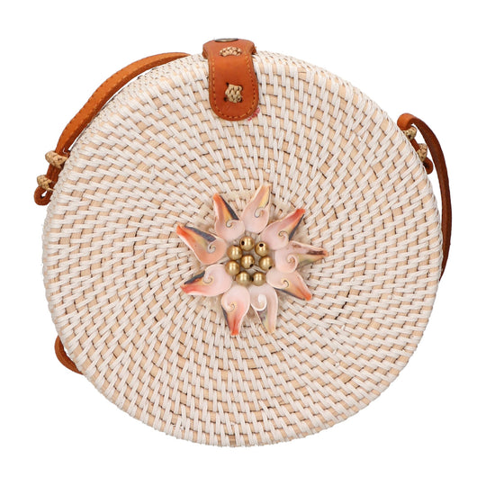 Jessica Borsa a tracolla da Donna in Paglia Intrecciata a mano