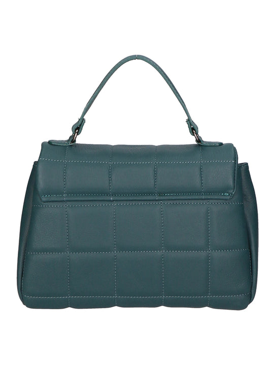 Lila Damenhandtasche aus echtem Leder