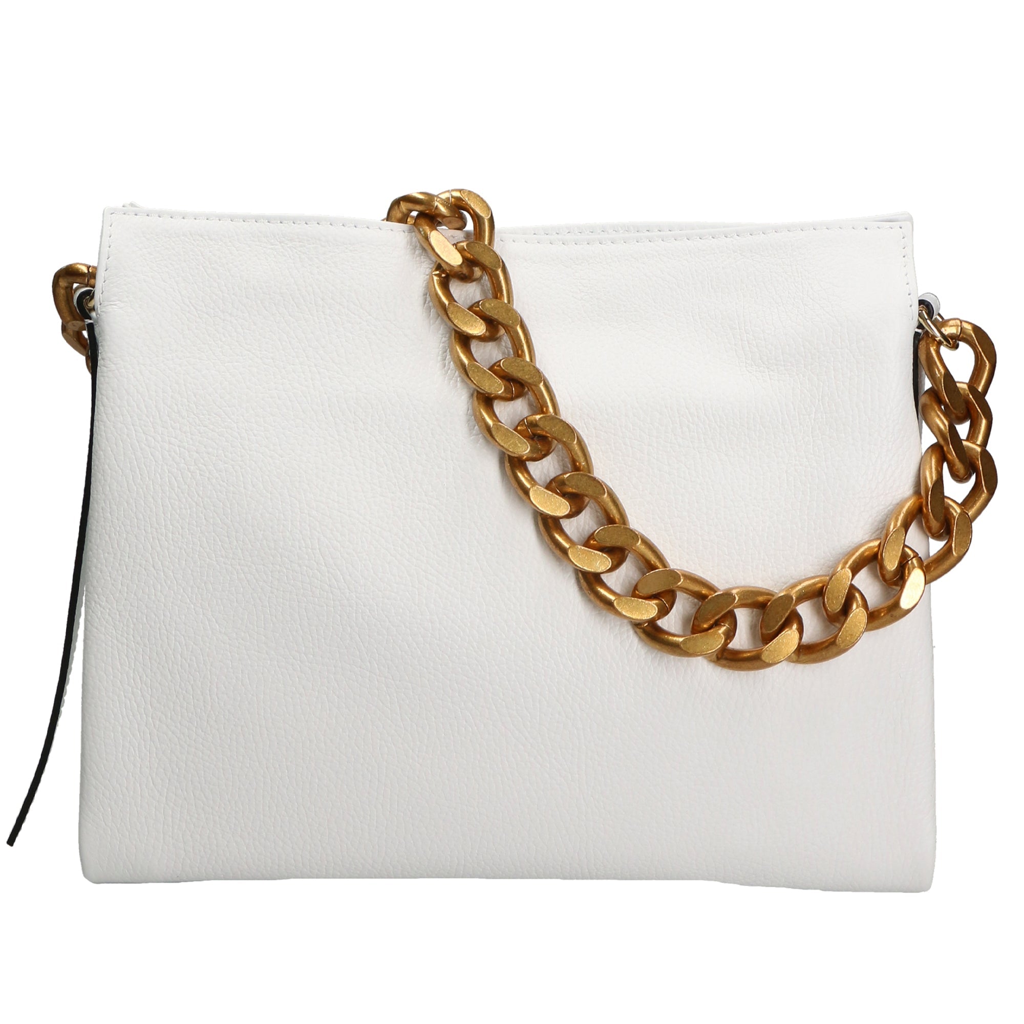 Borsa a spalla da Donna in Vera Pelle | Gave Lux | GLX220611023FBG-BIANCO_WHITE