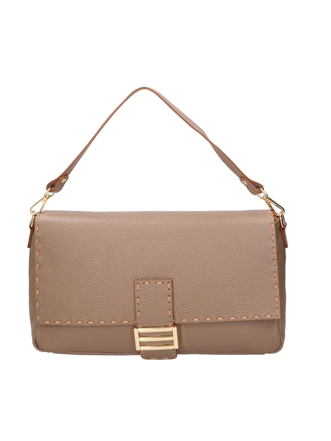 borsa a spalla da Donna in Vera Pelle | gave lux | GLX220686823FBG-D40_TAUPE