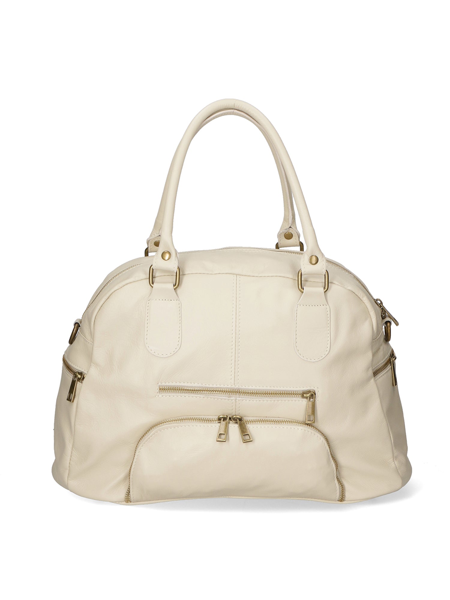 Borsa a mano da Donna in Vera Pelle | Gave Lux | GLX22617423FBG-S37_LATTE