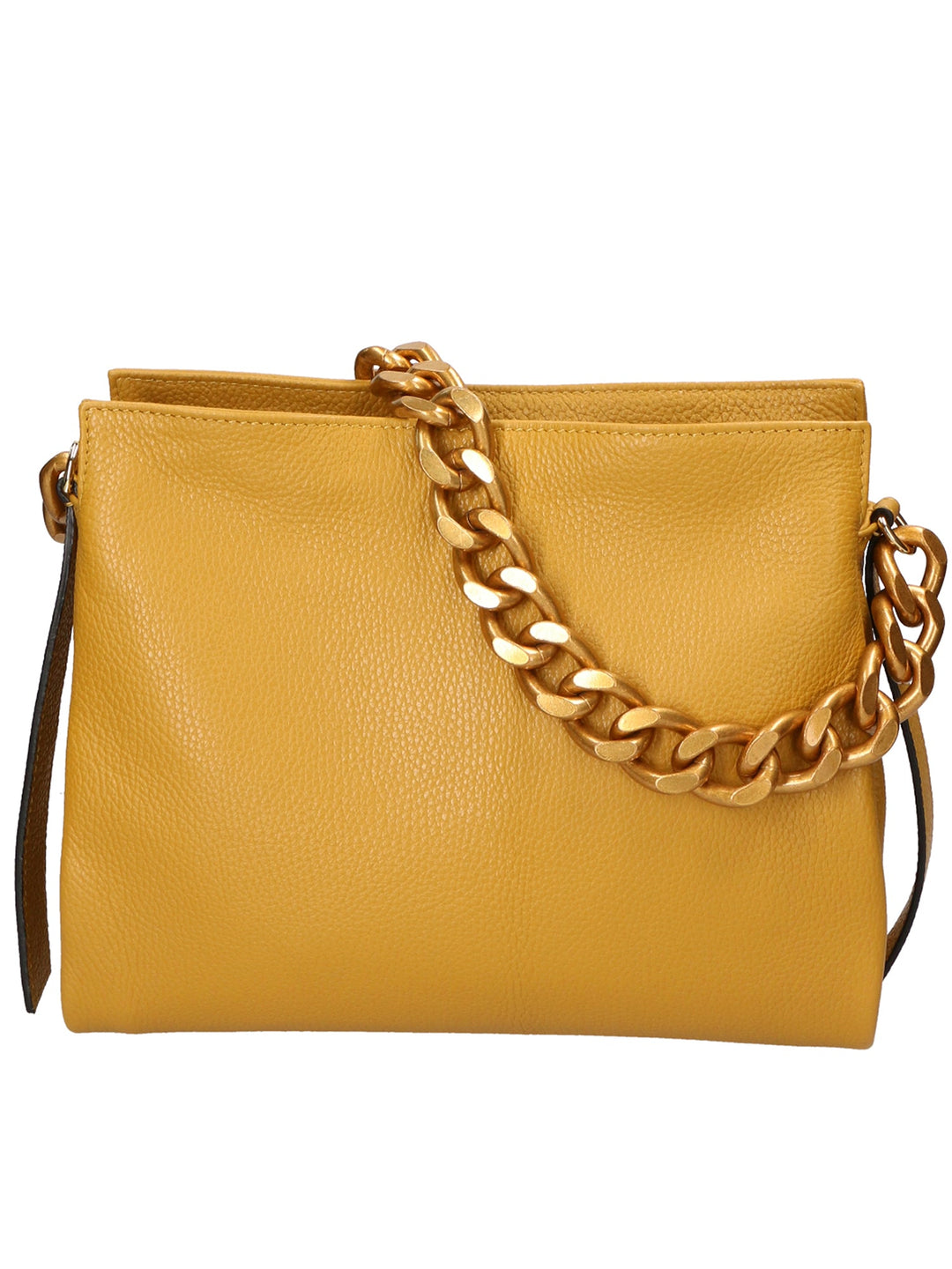 Borsa a spalla da Donna in Vera Pelle | Gave Lux | GLX220541723FBG-D36_SENAPE