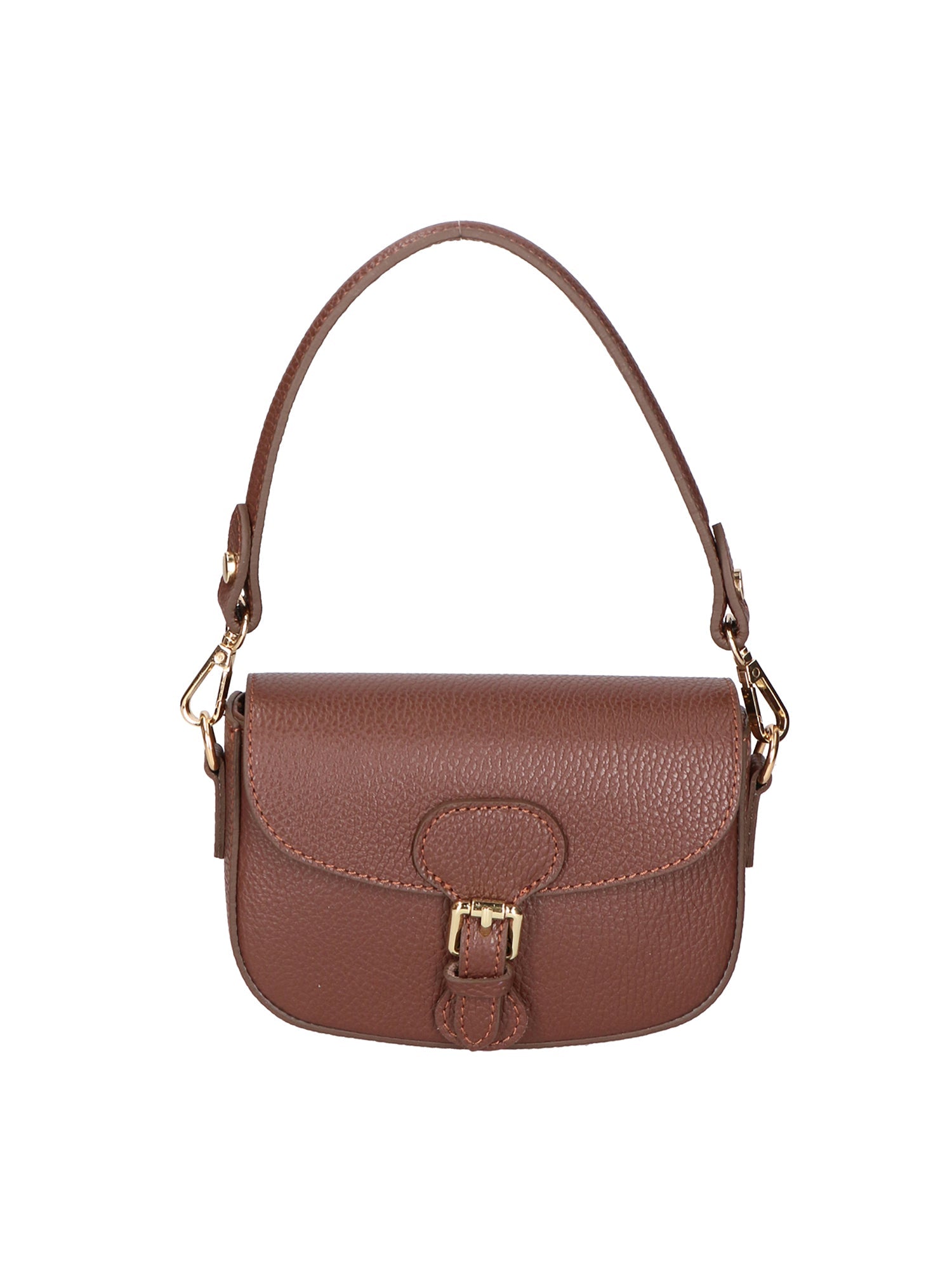 Borsa a spalla da Donna in Vera Pelle | gave lux | GLX220652623FBG-D223_CIOCCOLATO