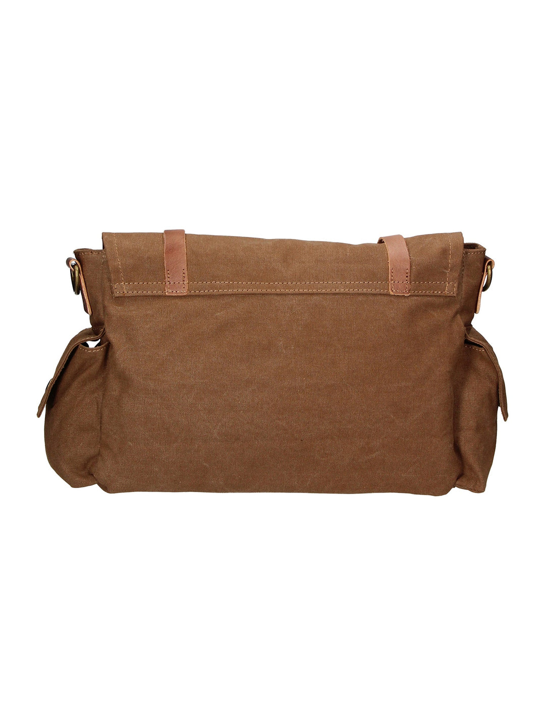 Mina Unisex-Umhängetasche aus Canvas und Leder