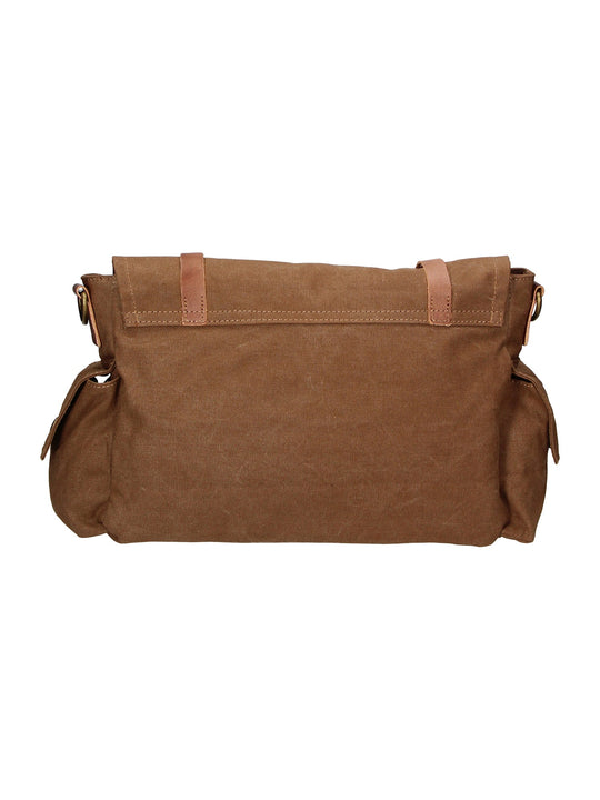 Mina Unisex-Umhängetasche aus Canvas und Leder