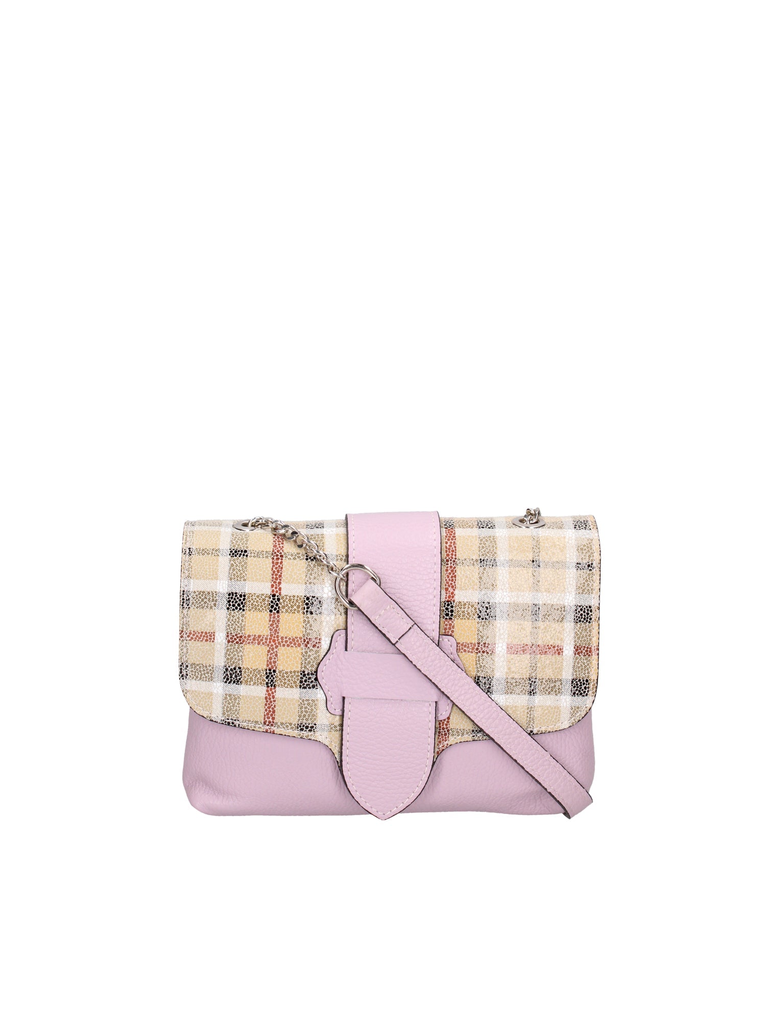 borsa a tracolla da donna In Vera pelle | gave lux | GLX2219494223FBG-LILLA+BEIGE