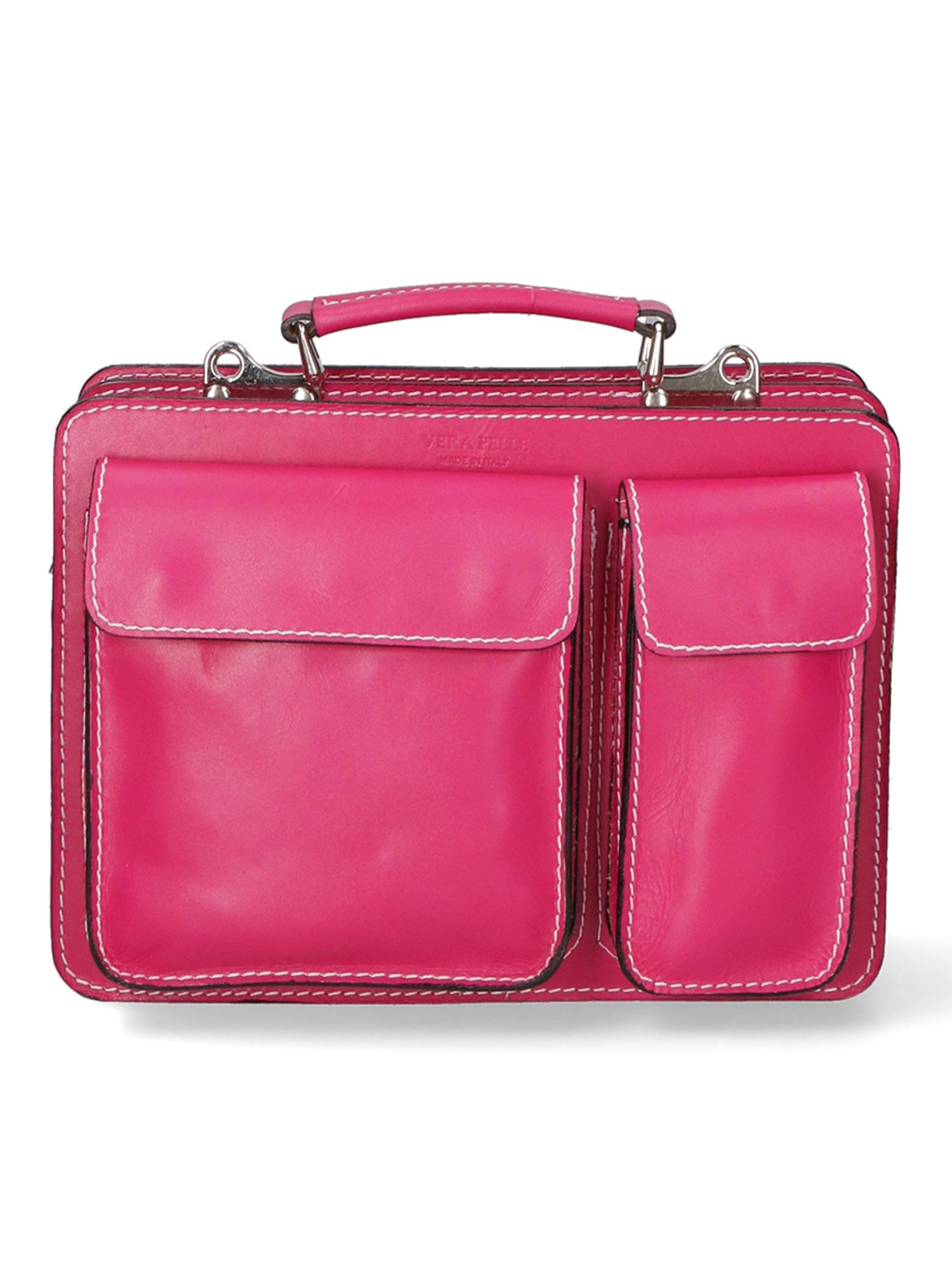 Borsa da lavoro Unisex in Vera Pelle | Gave Lux | GLX22700723FBG-FUXIA
