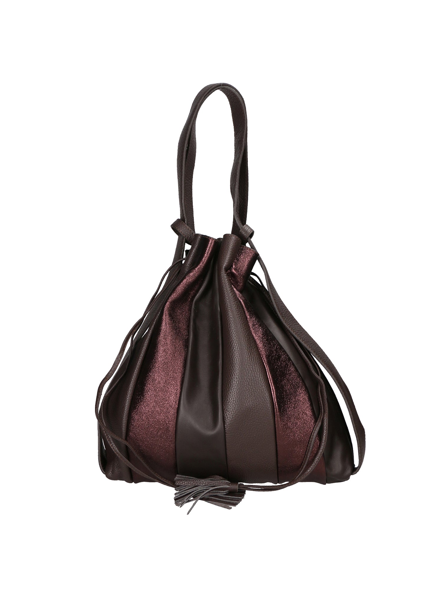Borsa a spalla da Donna in Vera Pelle | Gave Lux | GLX2258004123FBG-T.MORO_DARK_BROWN