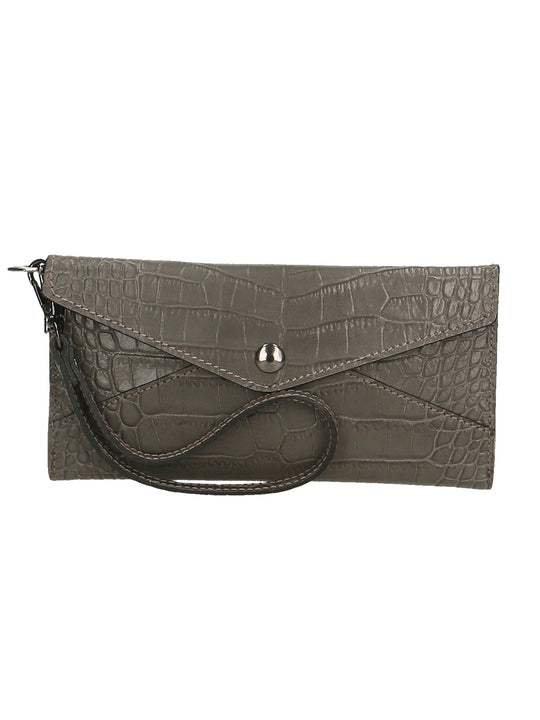 Borsetta portafoglio da Donna in Vera Pelle | Gave Lux | GLX2252201523FBG-GRIGIO_GREY