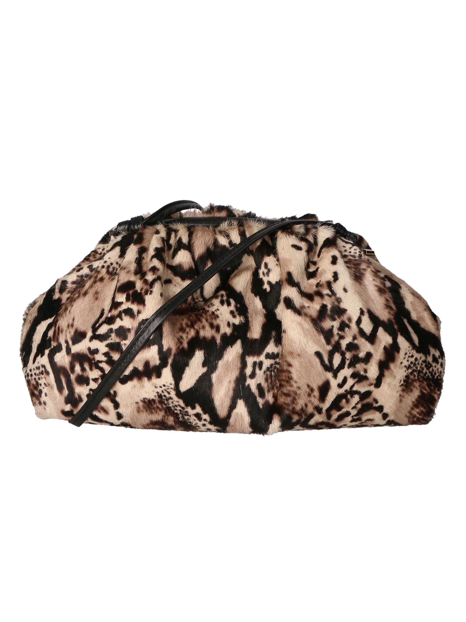 Borsa a spalla da Donna in Vera Pelle | Gave Lux | GLX220547623FBG-NERO_PITONE_BIANCO_008