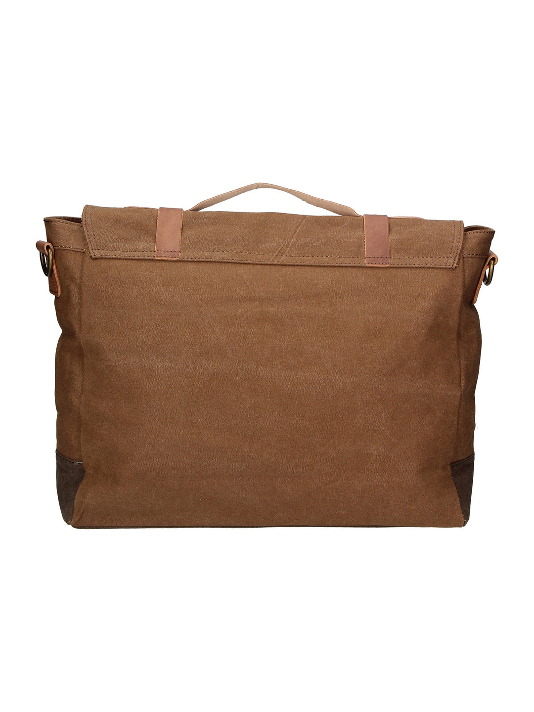 Minerva Unisex-Handtasche aus Canvas und Leder