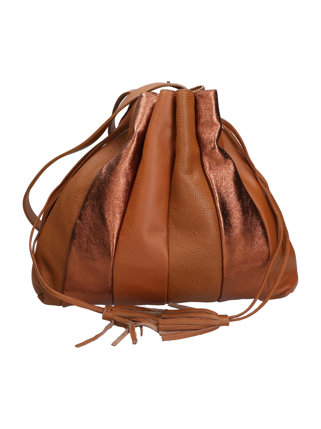 Borsa a spalla da Donna in Vera Pelle | Gave Lux | GLX2257604223FBG-CUOIO_COGNAC