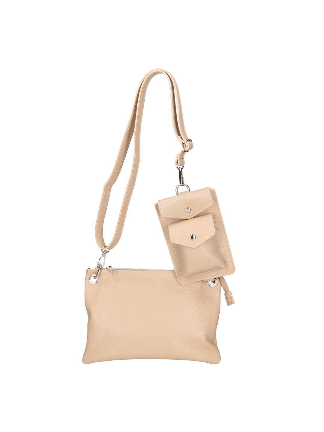 Borsa a Tracolla da Donna in Vera Pelle | Gave Lux | GLX220593223FBG-D05_CAPPUCCINO_CAPUCHIN