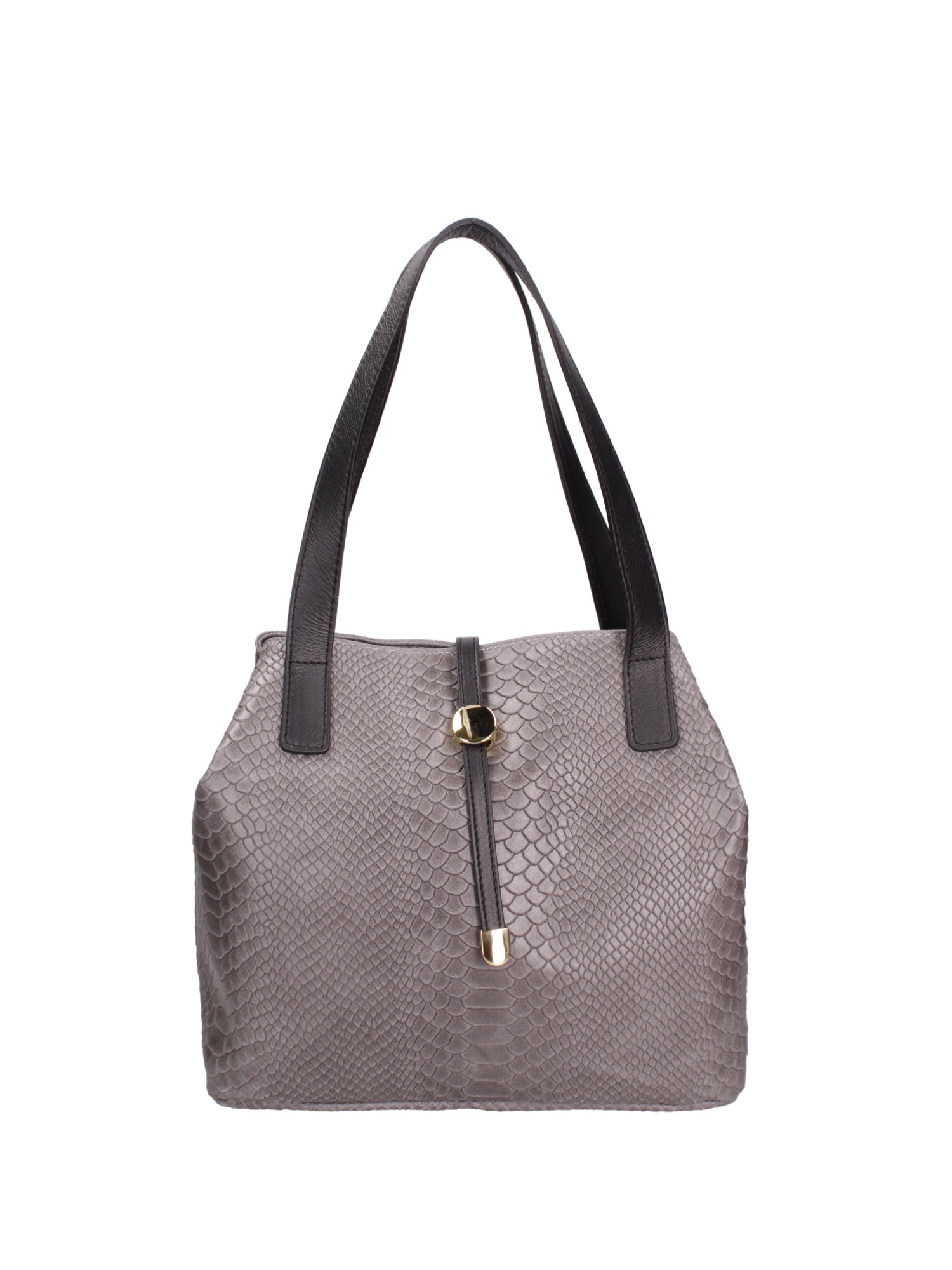 Borsa a mano da Donna in Vera Pelle | Gave Lux | GLX22527623FBG-018_GRIGIO_MEDIO