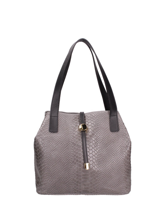 Borsa a mano da Donna in Vera Pelle | Gave Lux | GLX22527623FBG-018_GRIGIO_MEDIO