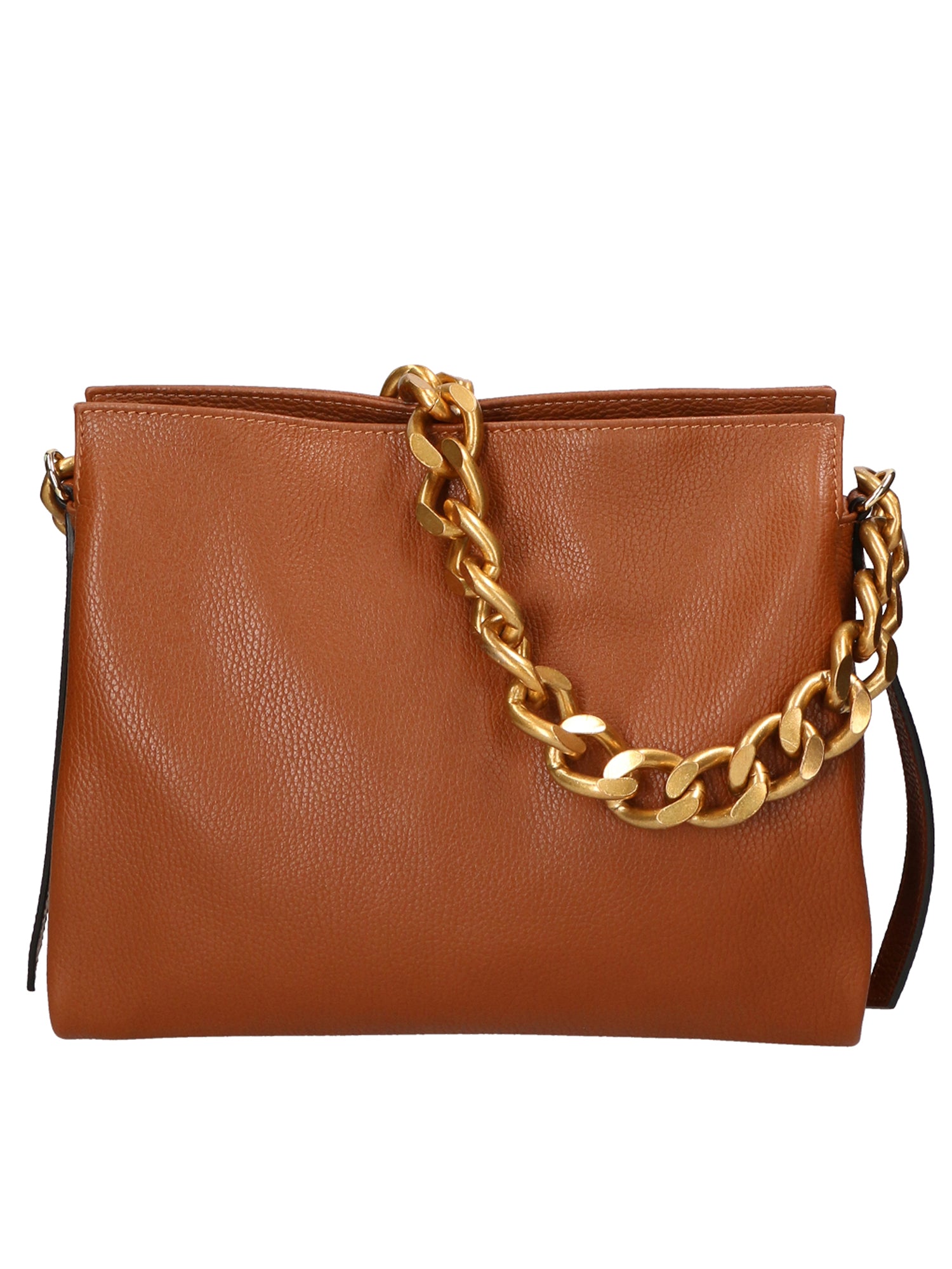 Borsa a spalla da Donna in Vera Pelle | Gave Lux | GLX220541723FBG-D17_CUOIO_SCURO