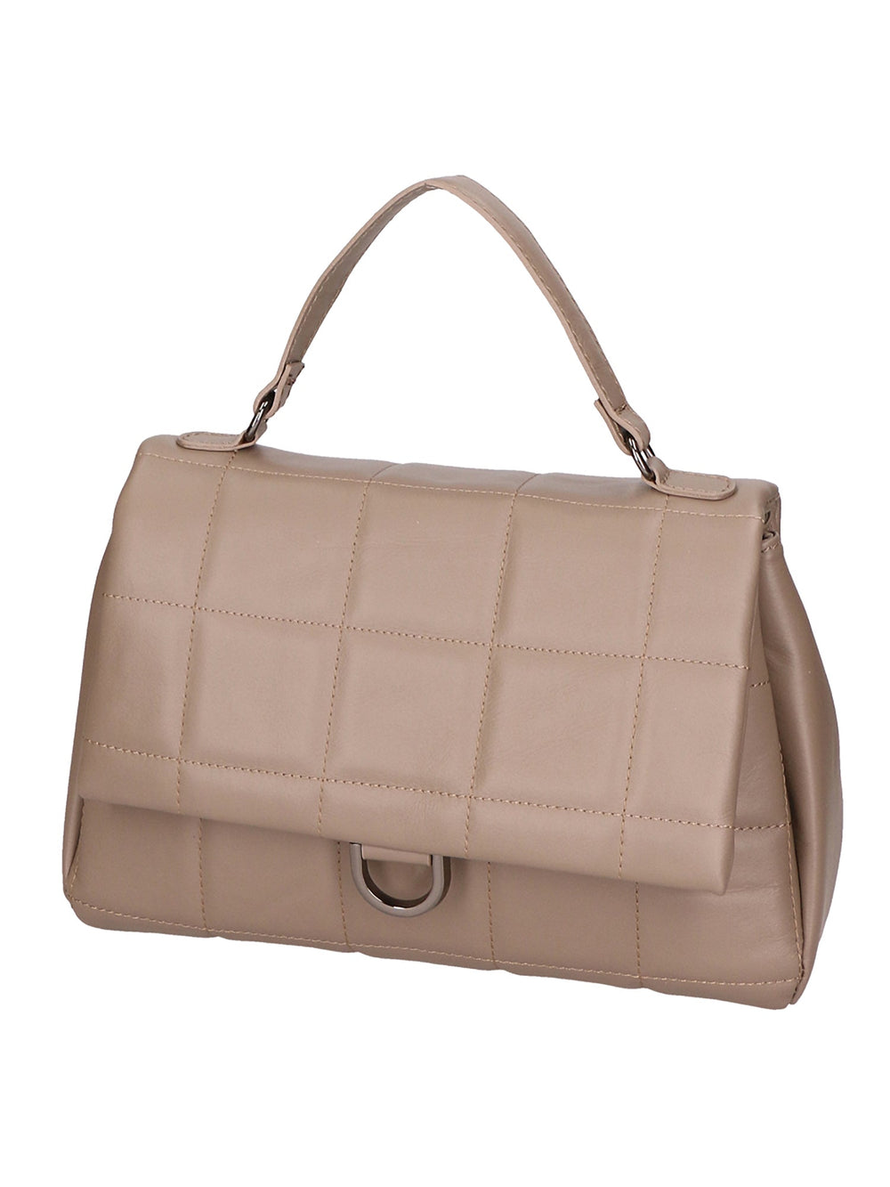 Lila Damenhandtasche aus echtem Leder