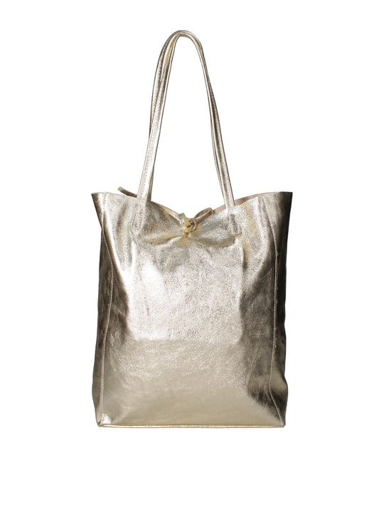 Borsa Shopper da donna In Vera pelle | Gave Lux | GLX220756523FBG-L003_ORO