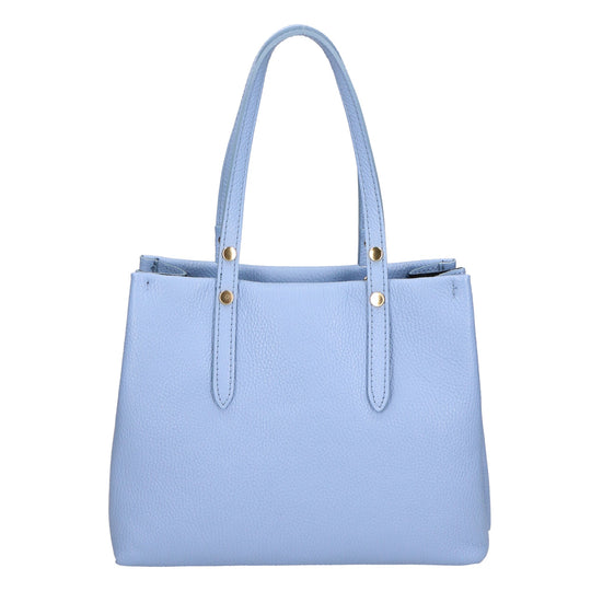 Borsa a spalla da Donna in Vera Pelle | Gave Lux | GLX220624523FBG-D220_AZZURRO