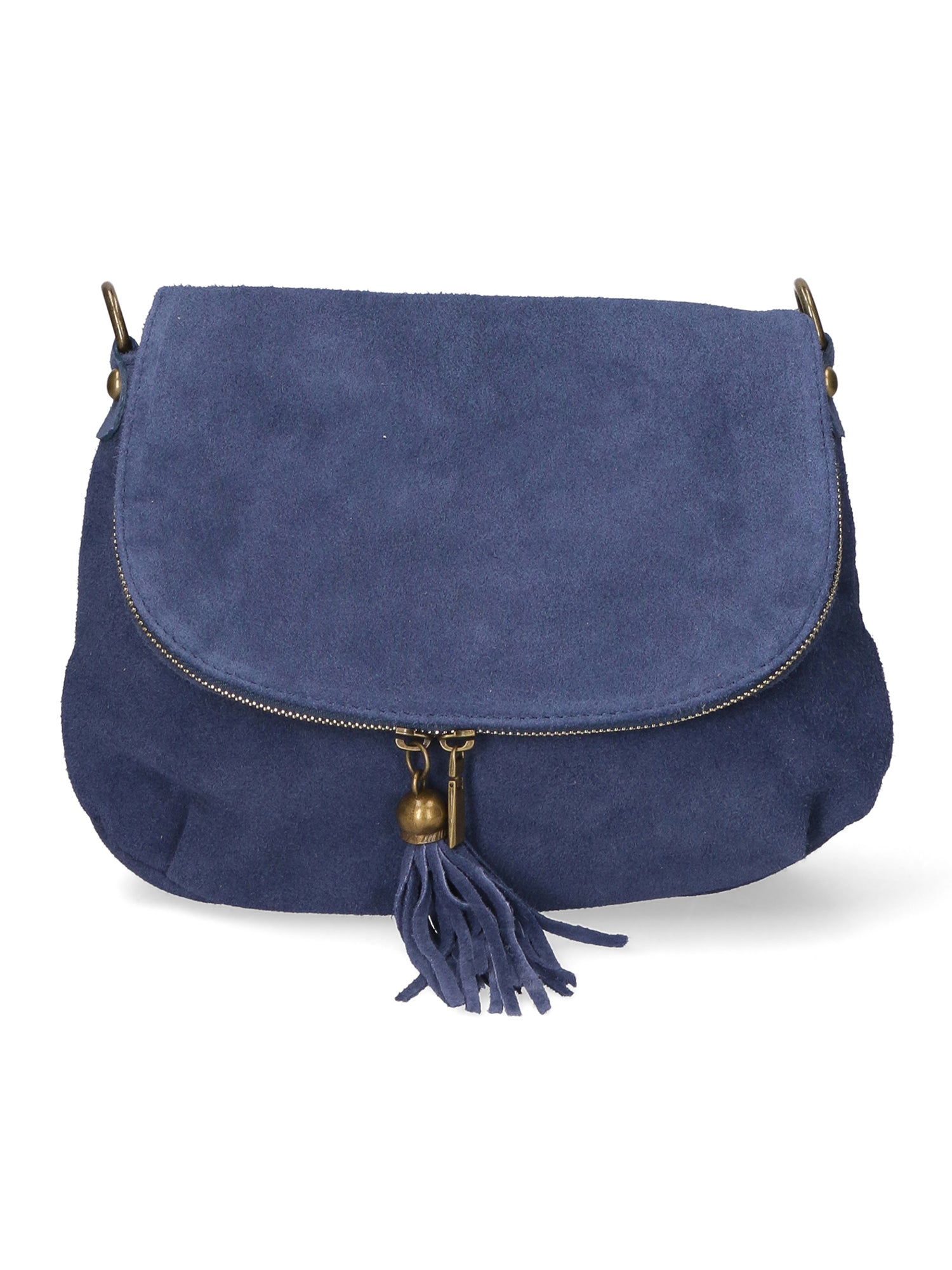 Borsa a tracolla da Donna in Vera Pelle | Gave Lux | GLX228005723FBG-012_BLU_JEANS