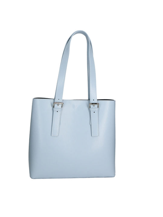 Borsa a spalla da Donna in Vera Pelle | Gave Lux | GLX220592423FBG-B92_CELESTE