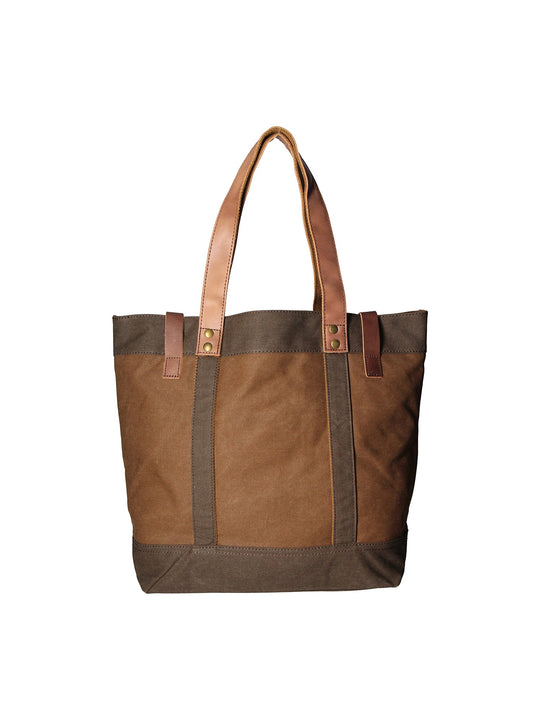 Maura Unisex-Handtasche aus Canvas und Leder