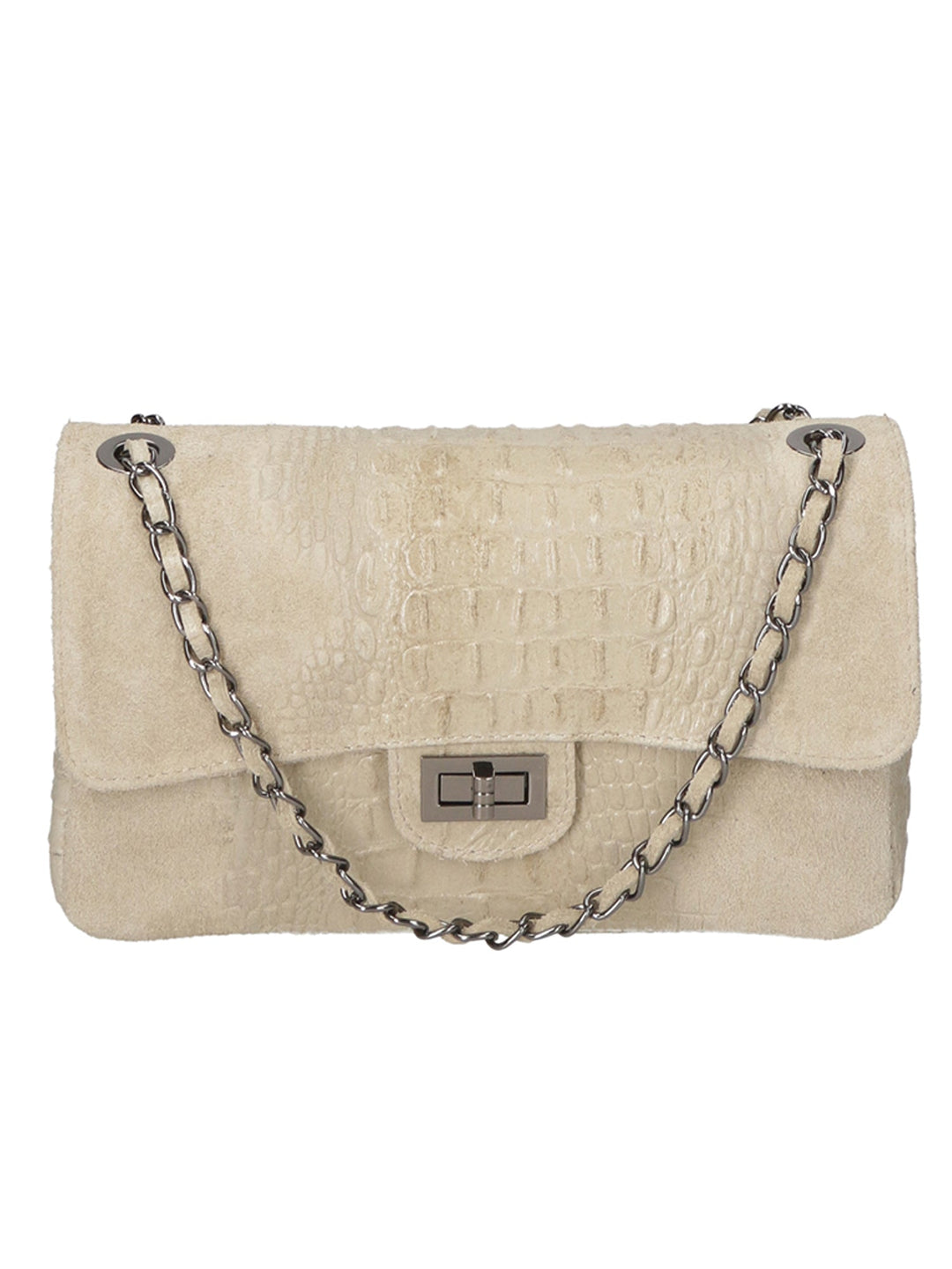 borsa a spalla da Donna in Vera Pelle | Gave Lux | GLX228004523FBG-TAUPE