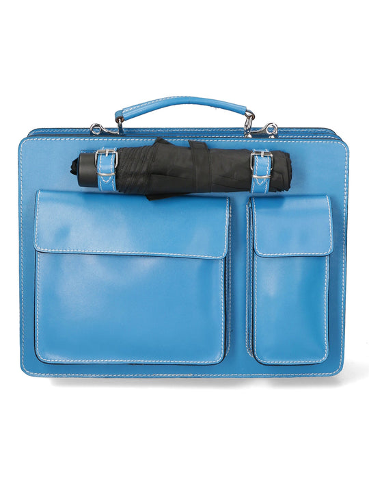 Borsa da lavoro Unisex in Vera Pelle | Gave Lux | GLX22700523FBG-TURCHESE