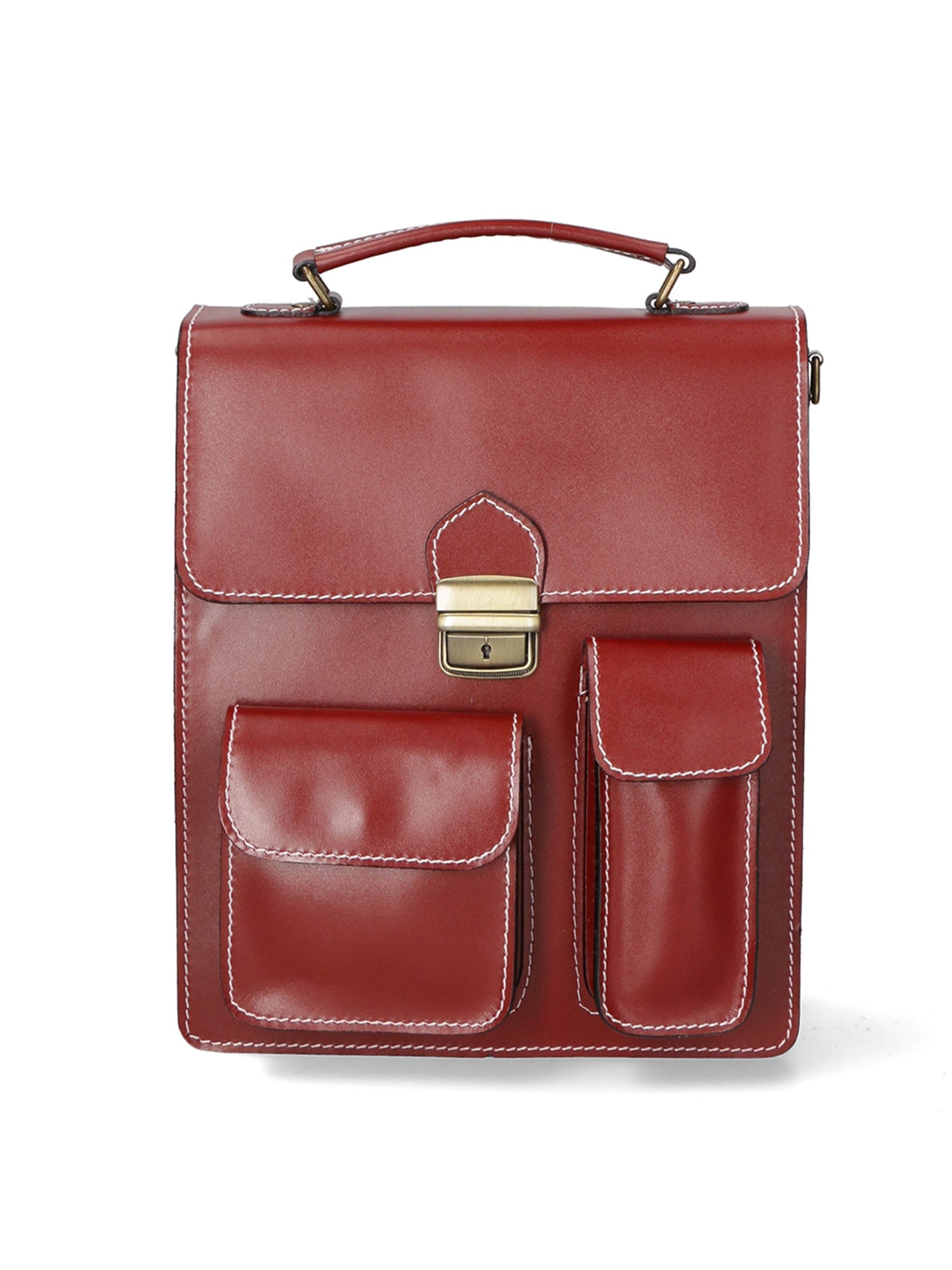 Borsa da lavoro Unisex in Vera Pelle | Gave Lux | GLX22701323FBG-ROSSO_RED