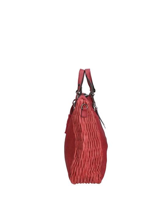 Borsa a spalla da donna Misto nylon e pelle
