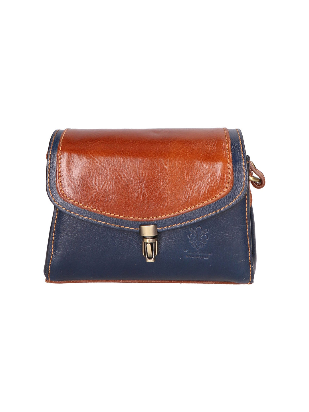 Borsa a tracolla da donna In Vera pelle | gave lux | GLX220711823FBG-BLU_+_MARRONE