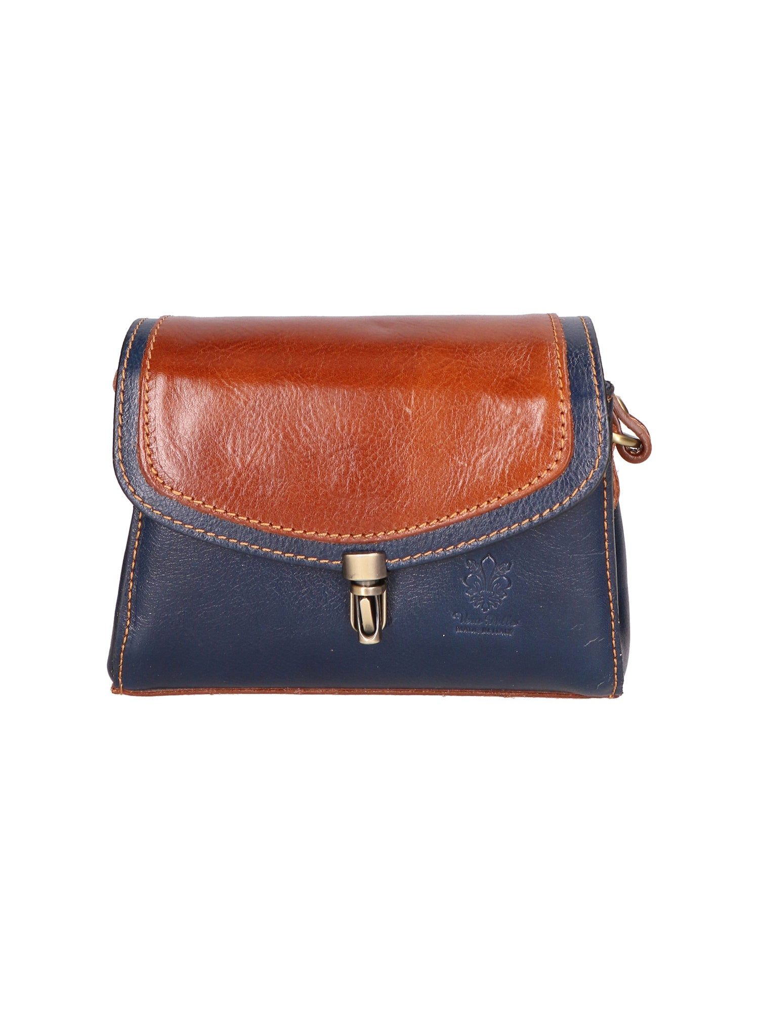 Borsa a tracolla da donna In Vera pelle | gave lux | GLX220711823FBG-BLU_+_MARRONE