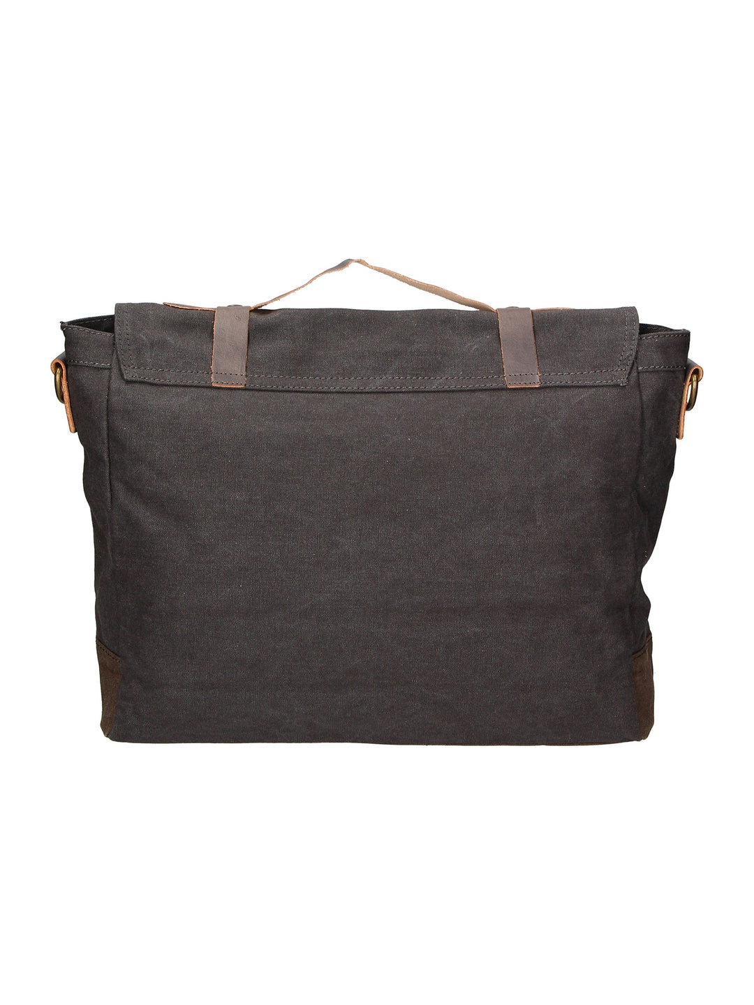 Minerva Unisex-Handtasche aus Canvas und Leder