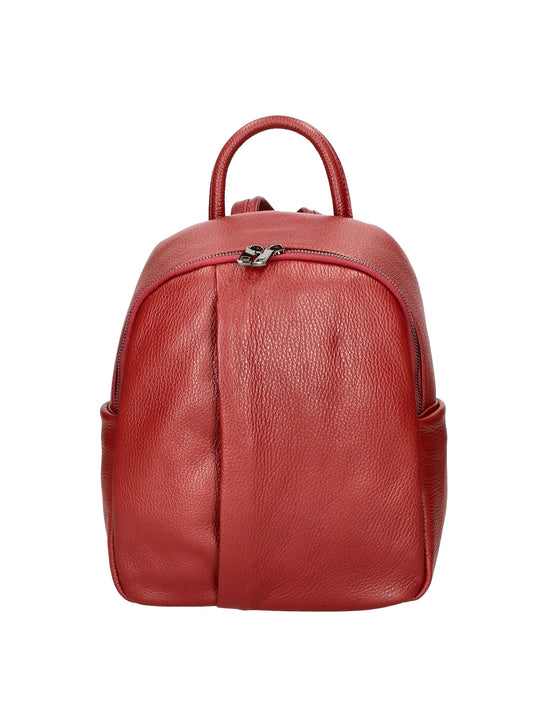 Zaino da Donna in Vera Pelle | Gave Lux | GLX220543423FBG-D10_ROSSO_SCURO_DARK_RED