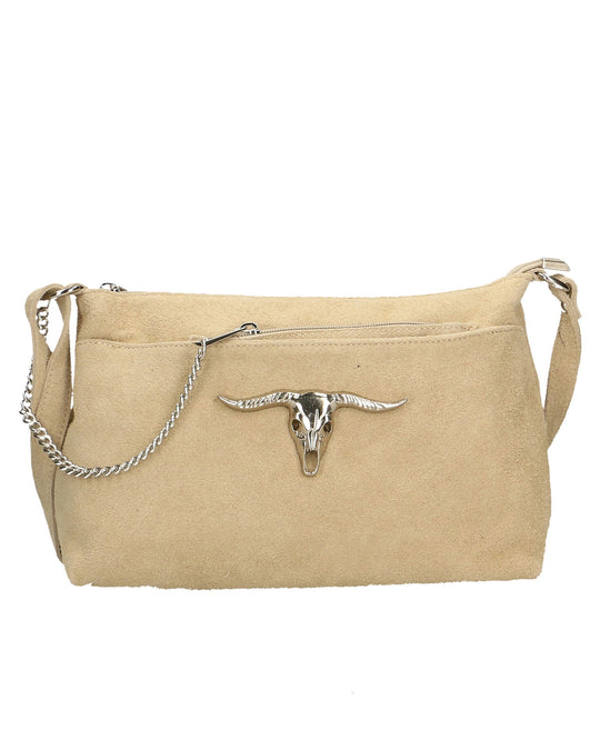 Borsa a tracolla da donna In Vera pelle | Gave Lux | GLX22865023FBG-TAUPE