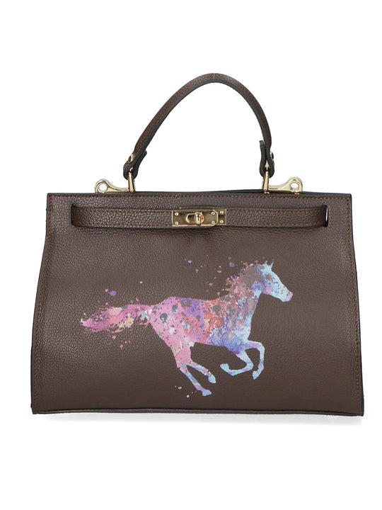 Borsa a mano da Donna in Vera Pelle | Gave Lux | GLX220426323FBG-D23_T.MORO_DARK_BROWN