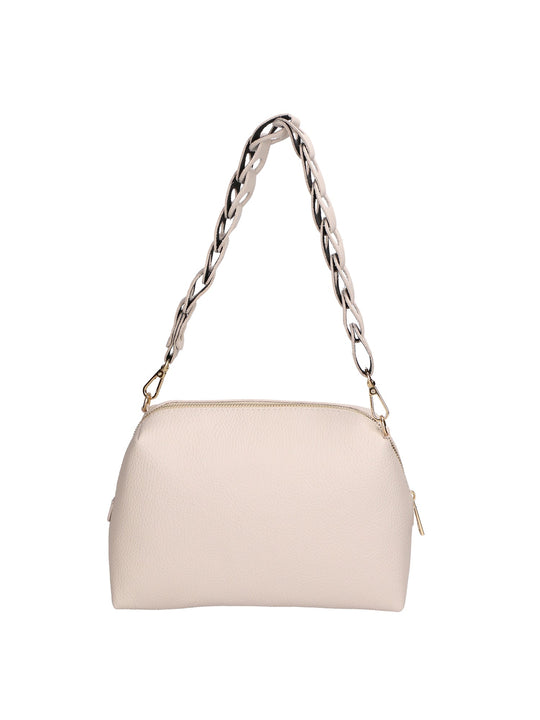 Borsa a spalla da Donna in Vera Pelle | Gave Lux | GLX220644323FBG-LATTE