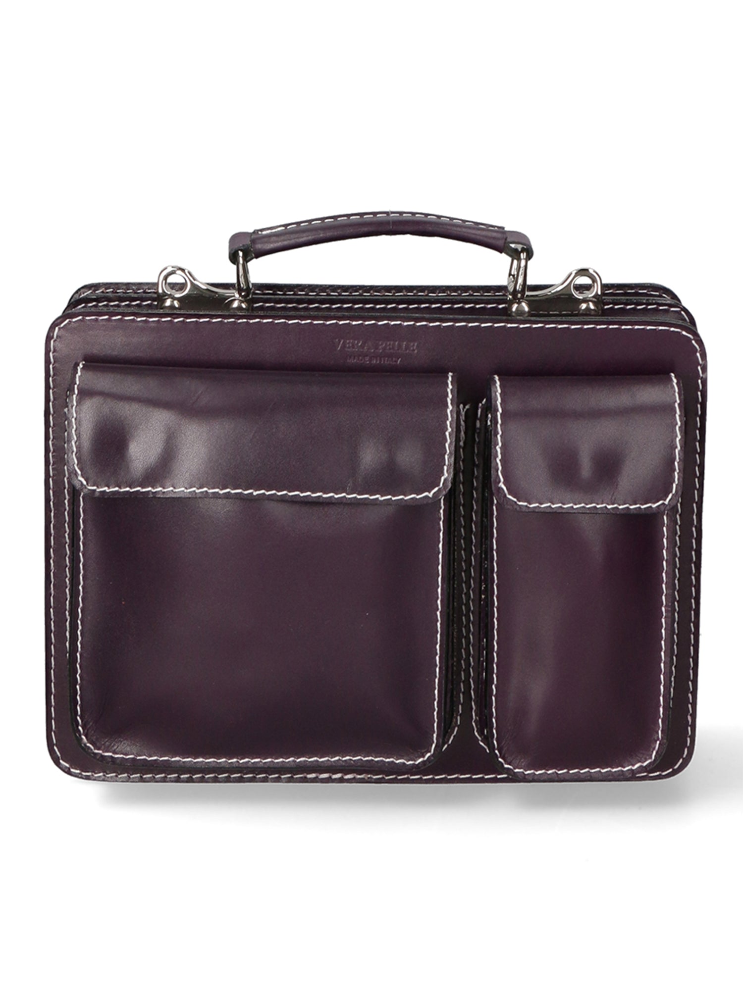 Borsa da lavoro Unisex in Vera Pelle | Gave Lux | GLX22700723FBG-VIOLA