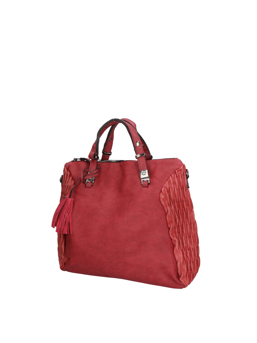 Borsa a spalla da donna Misto nylon e pelle
