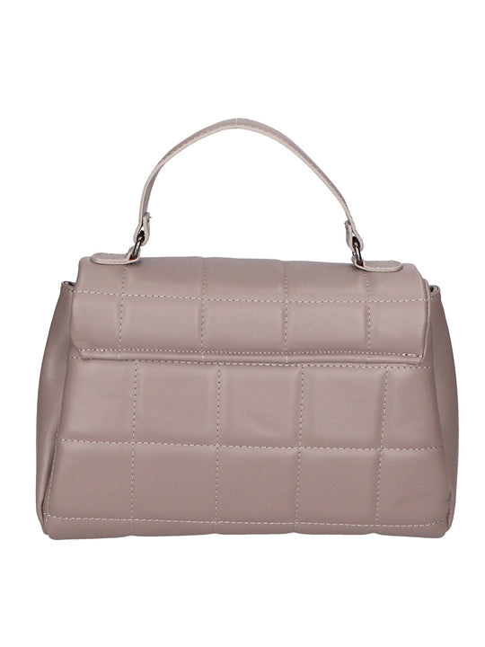Lila Damenhandtasche aus echtem Leder