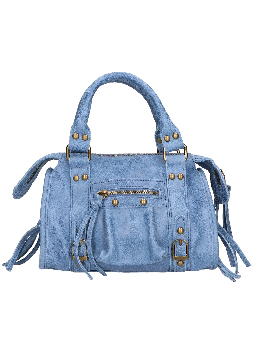 Borsa a spalla da Donna In Vera pelle | Gave Lux | GLX220609123FBG-BLU_JEANS