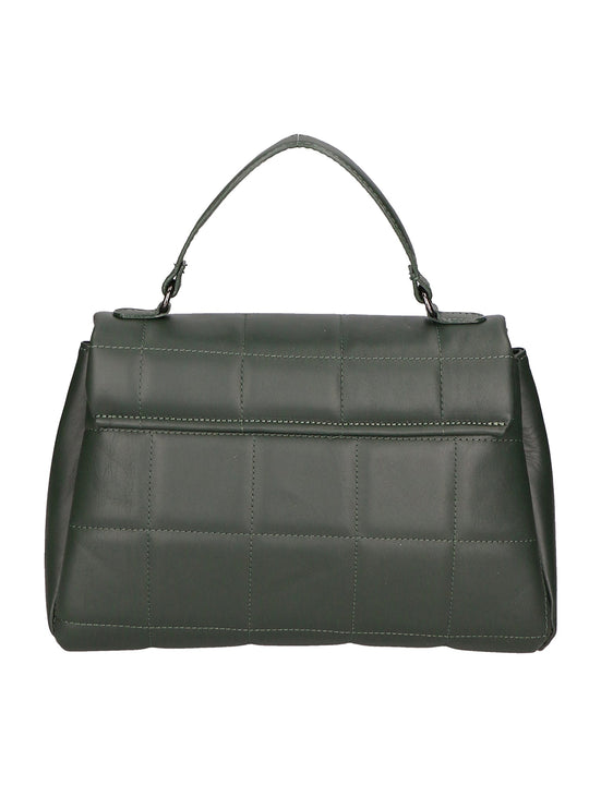 Lila Damenhandtasche aus echtem Leder