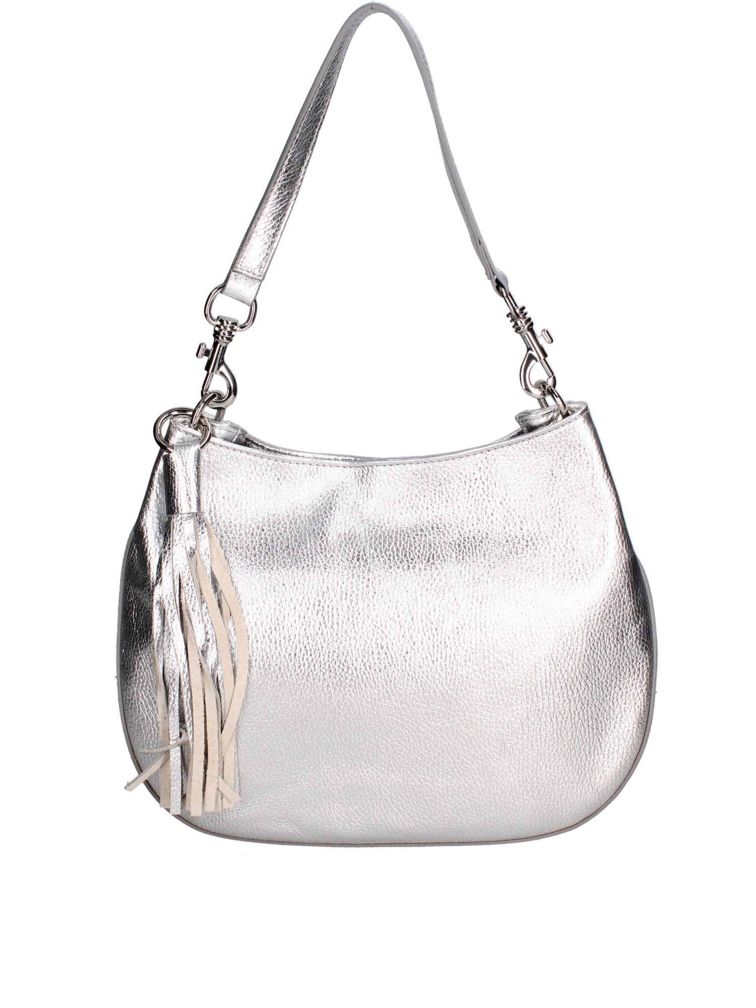 Borsa a spalla da donna In Vera pelle | Gave Lux | GLX220731623FBG-DL1_ARGENTO