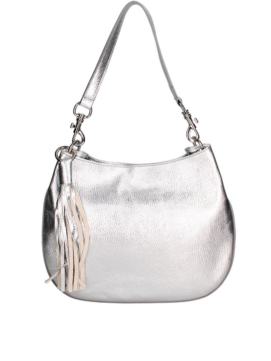 Borsa a spalla da donna In Vera pelle | Gave Lux | GLX220731623FBG-DL1_ARGENTO