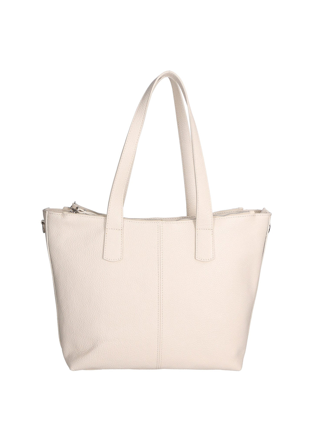 Borsa a spalla da Donna in Vera Pelle | Gave Lux | GLX220593523FBG-D37_LATTE_MILK