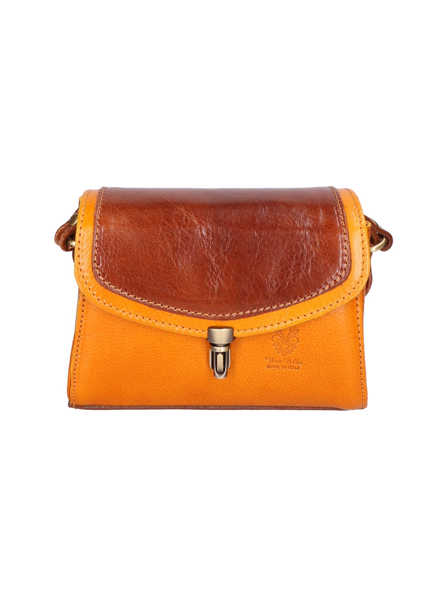 Borsa a tracolla da donna In Vera pelle | gave lux | GLX220711823FBG-GIALLO_+_MARRONE