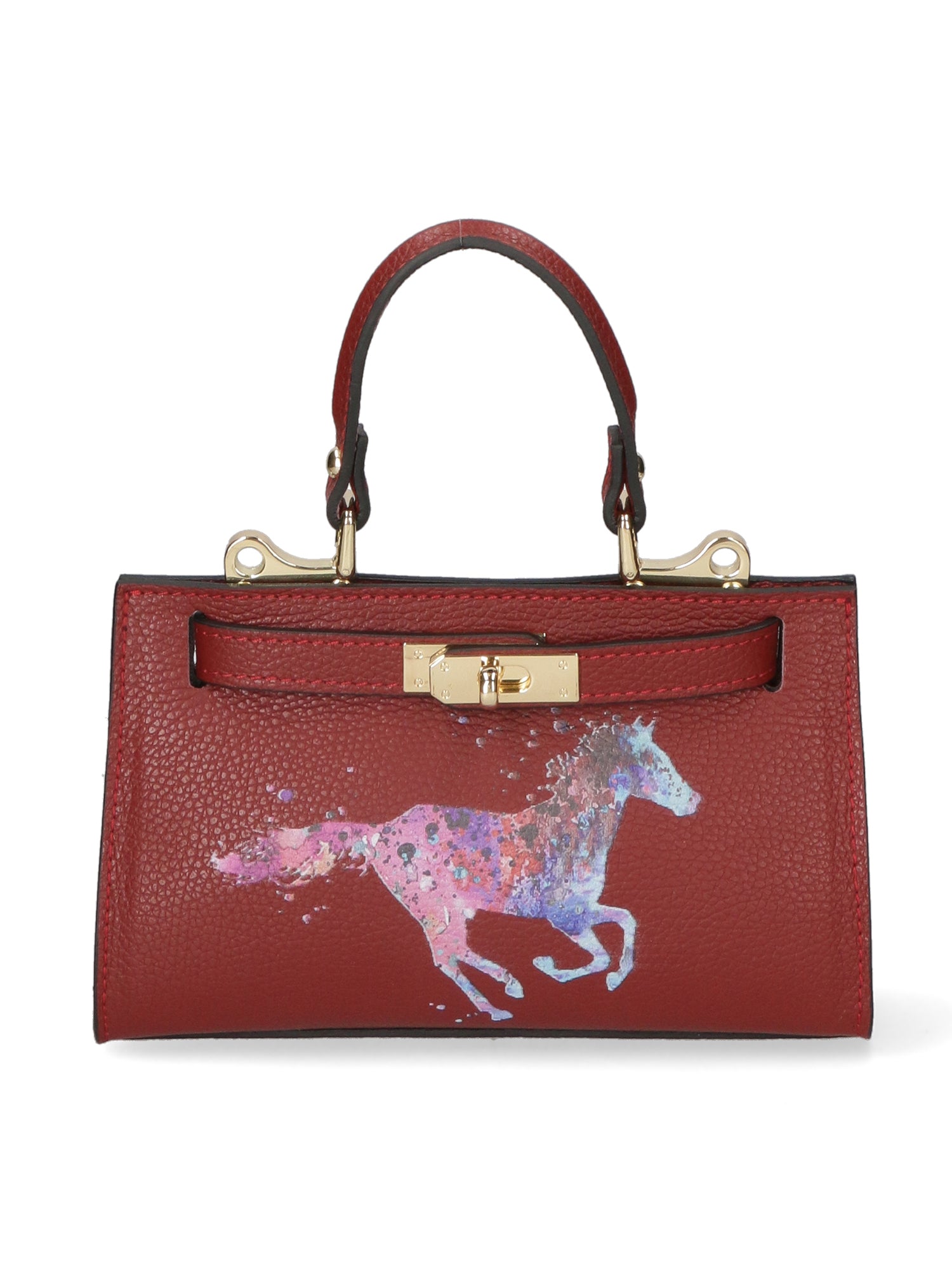 Borsa a mano da Donna in Vera Pelle | Gave Lux | GLX220426523FBG-D10_ROSSO_SCURO_DARK_RED