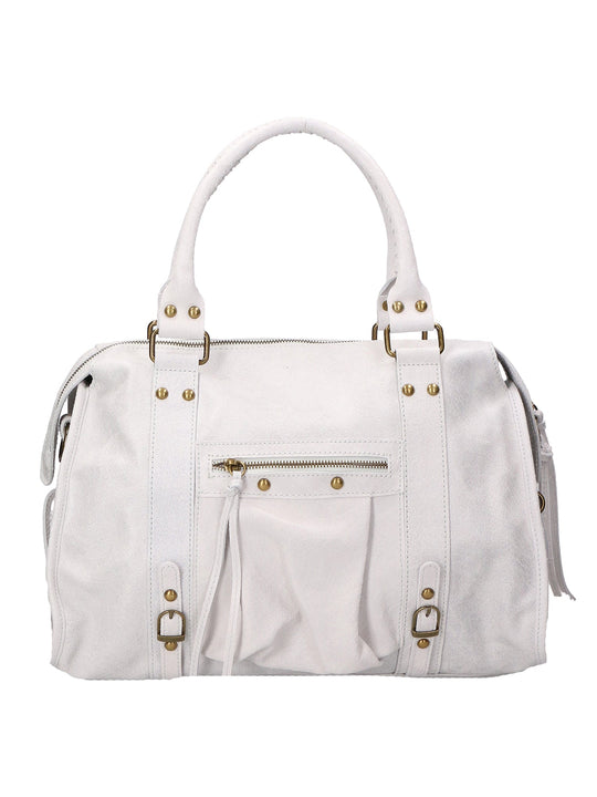 Borsa a spalla da Donna in Vera Pelle | Gave Lux | GLX220609023FBG-BIANCO